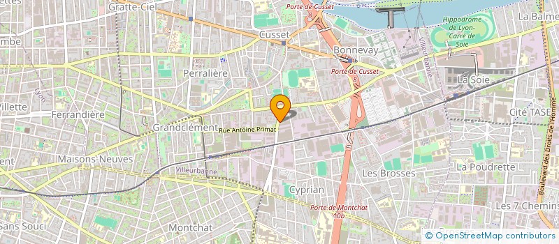 localisation de l'entreprise MADAME HAYET EL ALIOUI  VILLEURBANNE