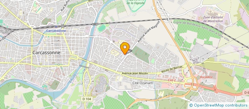 localisation de l'entreprise MADAME HAYET JAMAI  CARCASSONNE