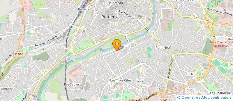 localisation de l'entreprise MADAME HAYET MOKHTARI à POITIERS
