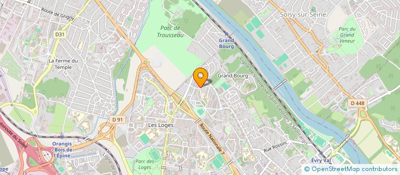 localisation de l'entreprise MADAME HAYET MOUHOUB  EVRY-COURCOURONNES