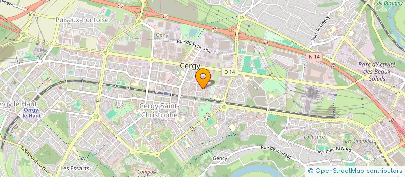 localisation de l'entreprise MADAME HAYET OUESLATI  CERGY