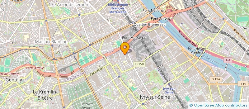 localisation de l'entreprise MADAME HAYETE FATNA MADELEI KOUIDRI  IVRY SUR SEINE