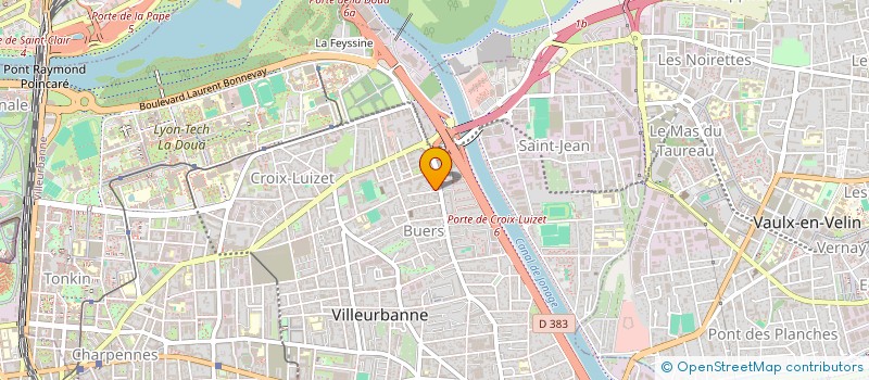 localisation de l'entreprise MADAME HAYETTE ATOUI  VILLEURBANNE