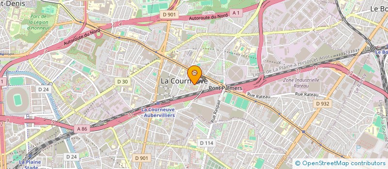 localisation de l'entreprise MADAME HAYETTE ATTAOUI  LA COURNEUVE