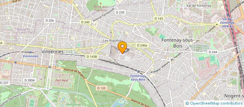 localisation de l'entreprise MADAME HAYETTE BENNANCER à FONTENAY-SOUS-BOIS