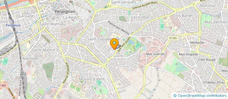 localisation de l'entreprise MADAME HAYETTE BOUCHAKOUR  PERPIGNAN