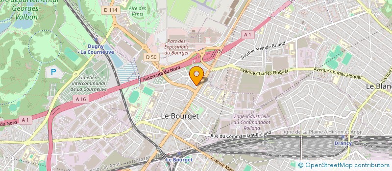 localisation de l'entreprise MADAME HAYETTE BOUZYANI  LE BOURGET