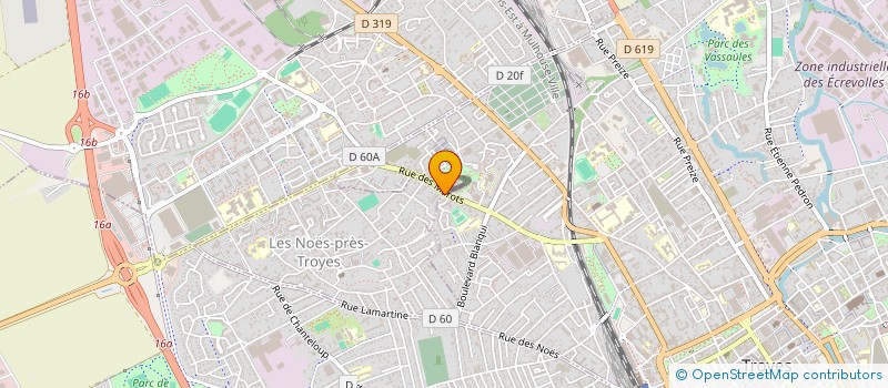 localisation de l'entreprise MADAME HAYRIGE OZBEK  LES NOES-PRES-TROYES