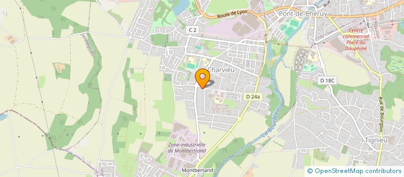 localisation de l'entreprise MADAME HAYRIYE AYCAK  CHARVIEU-CHAVAGNEUX