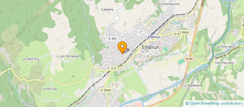 localisation de l'entreprise MADAME HEDWIGE DHENAIN  EMBRUN