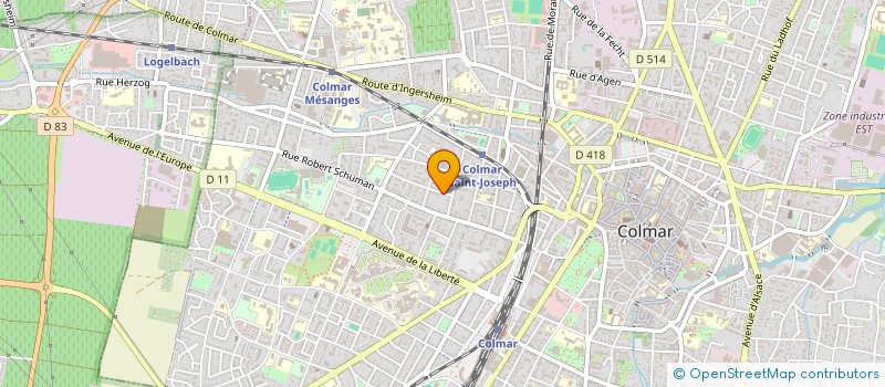 localisation de l'entreprise MADAME HEDY MEIER  COLMAR