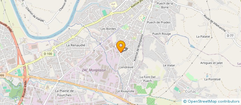 localisation de l'entreprise MADAME HEFSA BOUATTOU  SAINT-JUERY