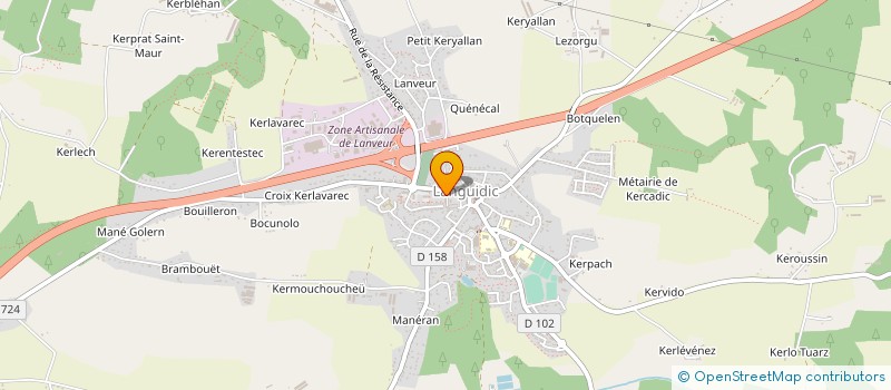 localisation de l'entreprise MADAME HEIDI BRILLANT  LANGUIDIC