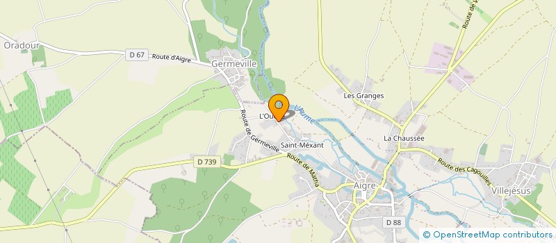 localisation de l'entreprise MADAME HEIDI ROMY  AIGRE