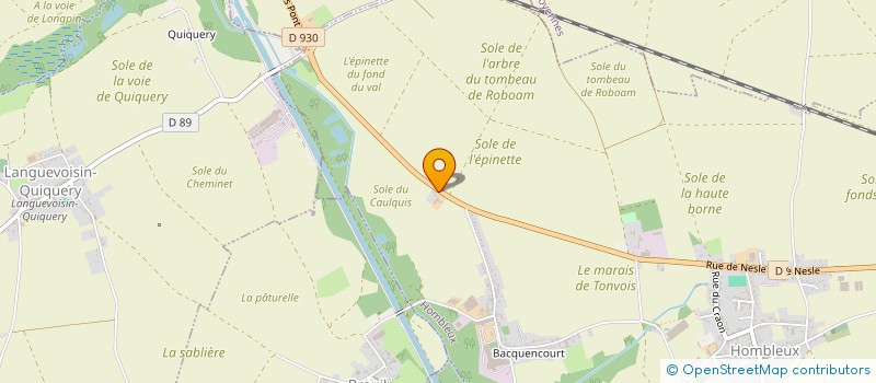 localisation de l'entreprise MADAME HEIDI SOUFFLET  ORIGNY-SAINTE-BENOITE