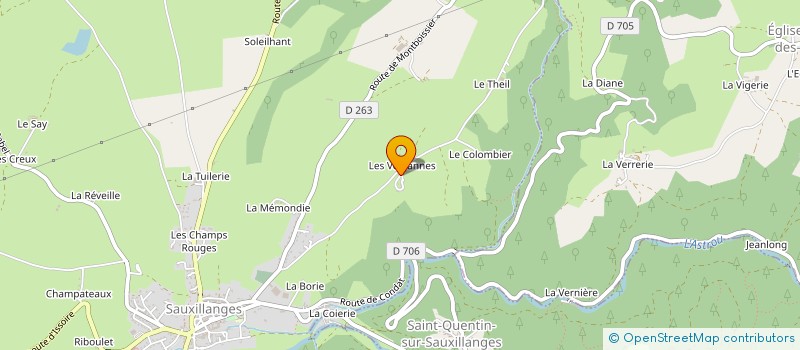 localisation de l'entreprise MADAME HEIDY HENZ  SAUXILLANGES