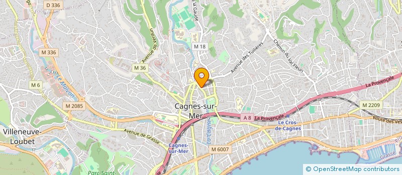 localisation de l'entreprise MADAME HEKMA AYADI  CAGNES-SUR-MER