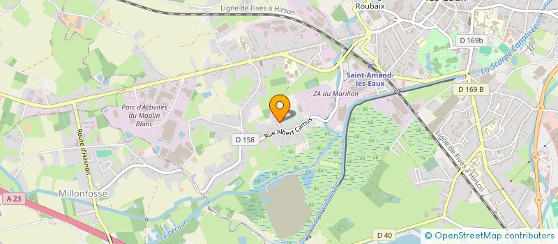 localisation de l'entreprise MADAME HELEANA GREMELLE  SAINT-AMAND-LES-EAUX