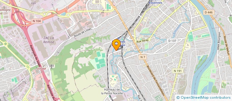 localisation de l'entreprise MADAME HELEN ANDREWS DE LA PIERRE à CORBEIL-ESSONNES