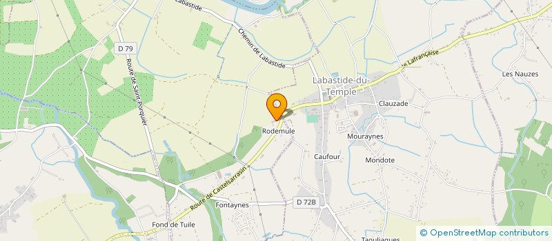 localisation de l'entreprise MADAME HELEN CROSBY  LES BARTHES