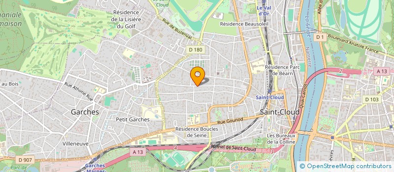 localisation de l'entreprise MADAME HELEN CURRAN à SAINT-CLOUD