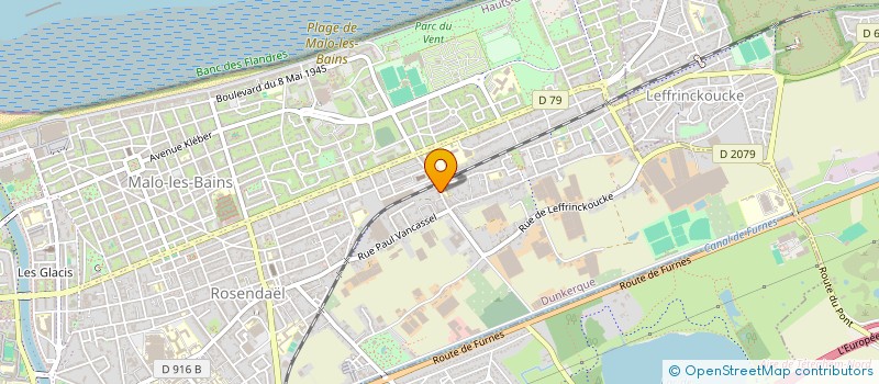 localisation de l'entreprise MADAME HELEN FACOMPREZ à DUNKERQUE