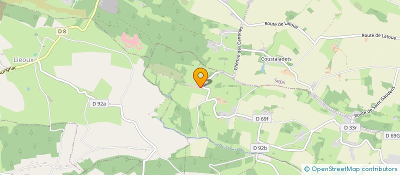 localisation de l'entreprise MADAME HELEN HUTCHINGS  CASTILLON-DE-SAINT-MARTORY