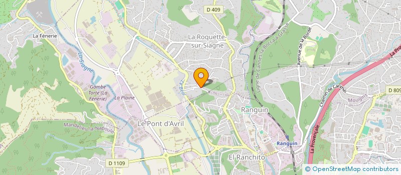 localisation de l'entreprise MADAME HELEN NOSSITER à LA ROQUETTE-SUR-SIAGNE