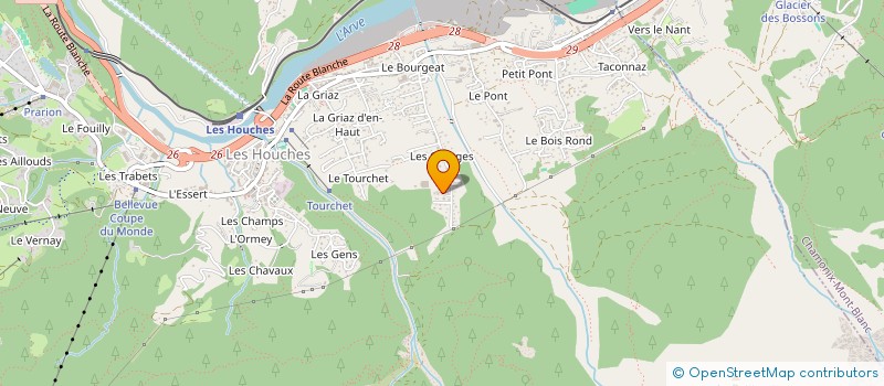 localisation de l'entreprise MADAME HELEN PENSWICK à LES HOUCHES