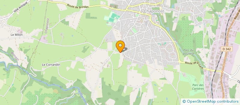 localisation de l'entreprise MADAME HELEN ROBERTS  CHAPONOST