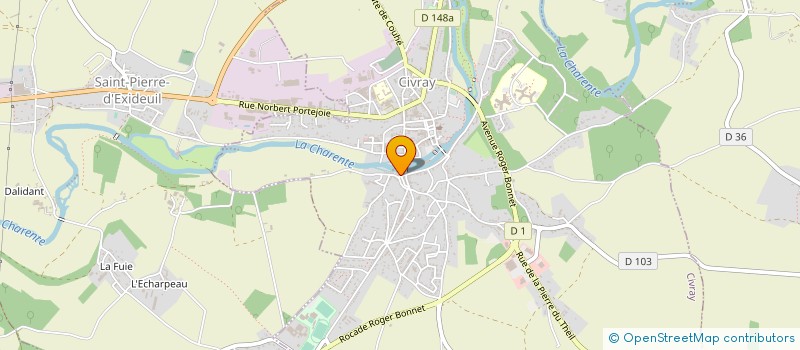 localisation de l'entreprise MADAME HELEN ROGERS  CIVRAY