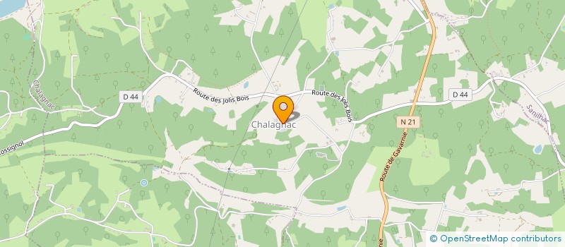 localisation de l'entreprise MADAME HELEN SMITH  CHALAGNAC