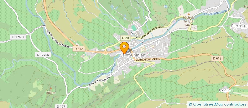 localisation de l'entreprise MADAME HELEN SMITH  SAINT-CHINIAN