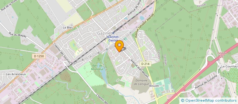 localisation de l'entreprise MADAME HELENA ARGUILLOT  CESTAS