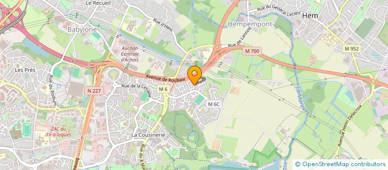 localisation de l'entreprise MADAME HELENA BARANOWSKI  VILLENEUVE-D'ASCQ