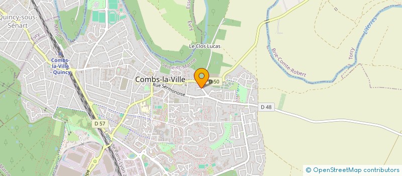 localisation de l'entreprise MADAME HELENA BEILLOIN  COMBS LA VILLE