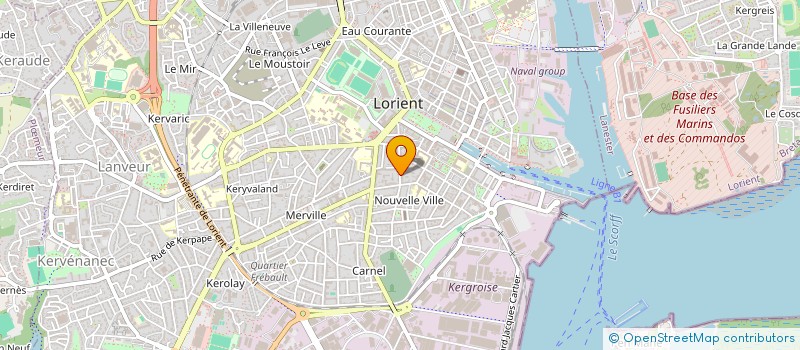 localisation de l'entreprise MADAME HELENA BERARD à LORIENT