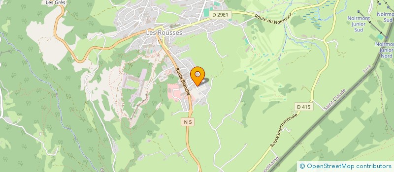 localisation de l'entreprise MADAME HELENA CACAO DA LUZ REIS  LES ROUSSES