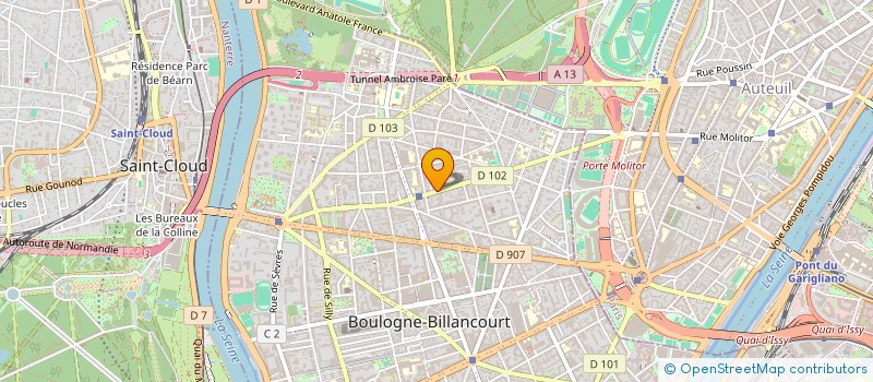 localisation de l'entreprise MADAME HELENA COQUART  BOULOGNE-BILLANCOURT