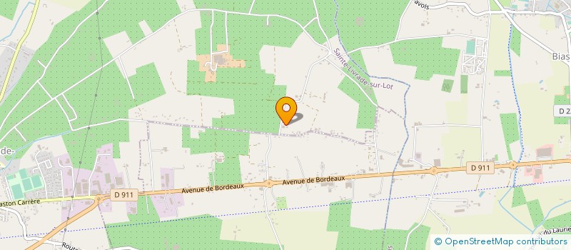 localisation de l'entreprise MADAME HELENA DAELMAN  SAINTE LIVRADE SUR LOT