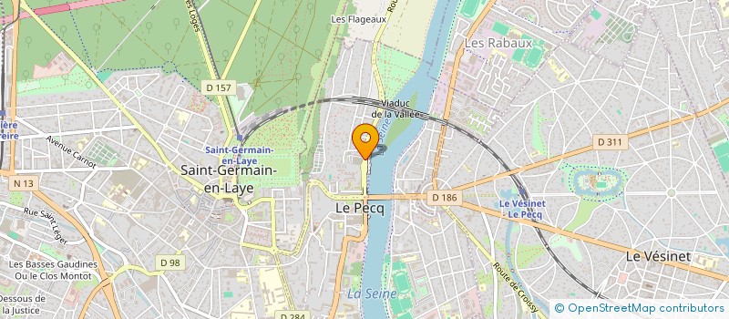 localisation de l'entreprise MADAME HELENA DELAGE  LE PECQ