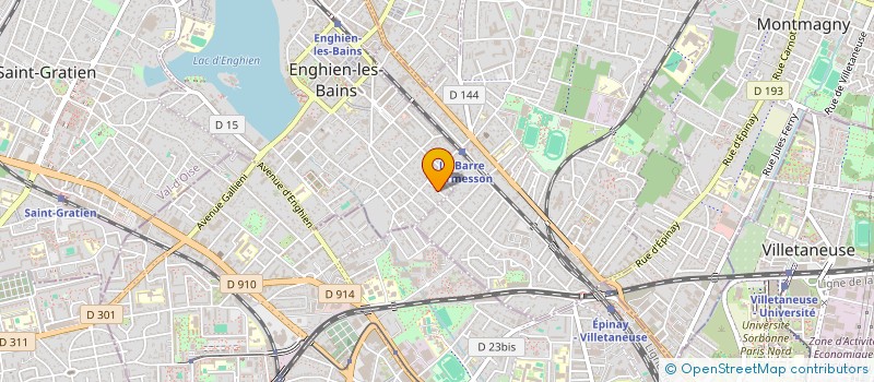 localisation de l'entreprise MADAME HELENA DELARUELLE  ENGHIEN-LES-BAINS