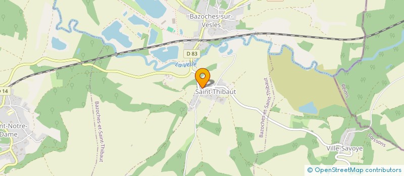 localisation de l'entreprise MADAME HELENA DUPREZ  BAZOCHES-ET-SAINT-THIBAUT