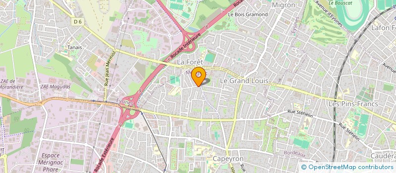 localisation de l'entreprise MADAME HELENA GHITNICK  MERIGNAC