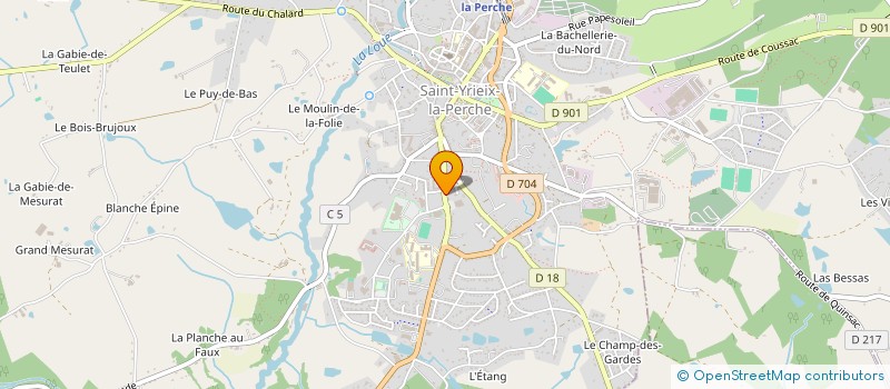 localisation de l'entreprise MADAME HELENA KOBTANE à SAINT-YRIEIX-LA-PERCHE