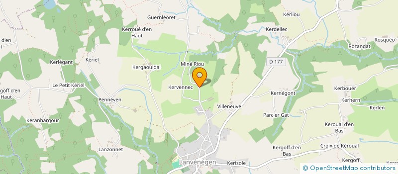 localisation de l'entreprise MADAME HELENA LE PIMPEC  LANVENEGEN