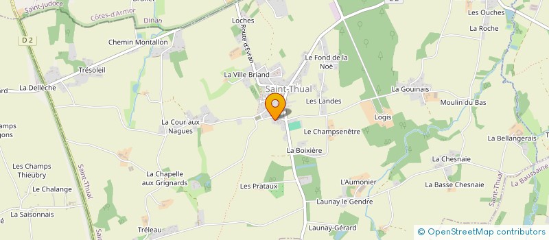 localisation de l'entreprise MADAME HELENA LEBRETON  SAINT-THUAL