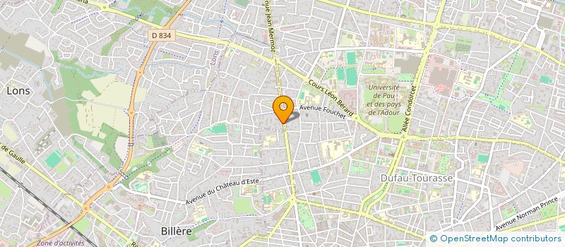 localisation de l'entreprise MADAME HELENA MARQUES  BILLERE