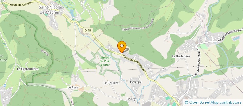 localisation de l'entreprise MADAME HELENA MERIAUX  SAINT-ETIENNE-DE-CROSSEY