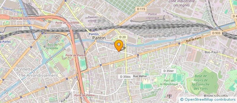 localisation de l'entreprise MADAME HELENA OSSOLA  PANTIN